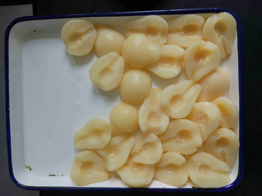 100%新鮮 缶詰 の 梨 半分の 軽い シロップ HACCP 認証