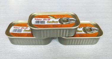 大豆オイル石版印刷OEMのブランドの習慣によって缶詰にされるサーディンの魚