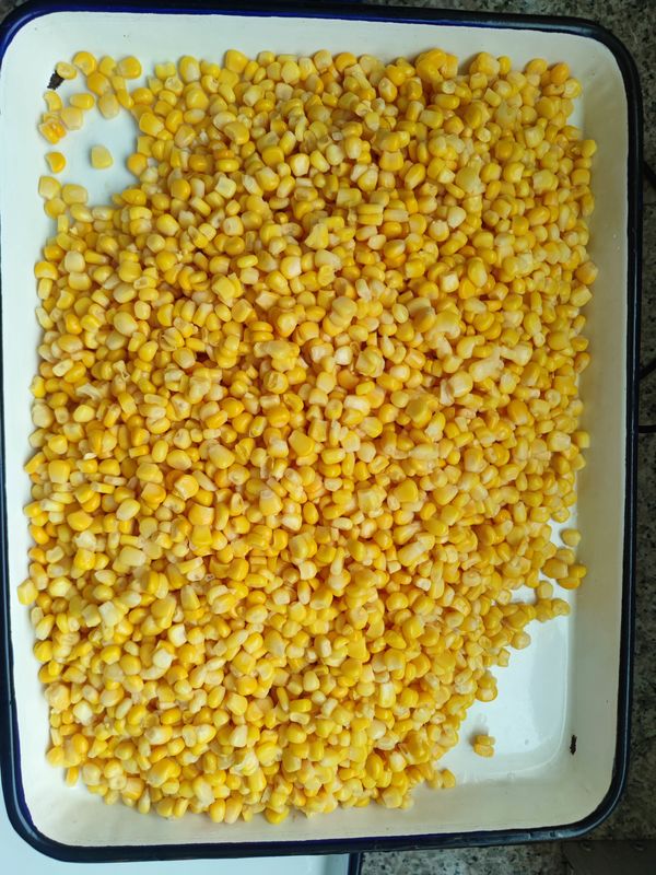 カントリーマーケット向け、フルーツとキノコ入り、味付けスイートコーン缶詰