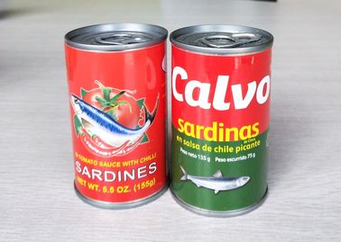 缶詰食品の缶詰にされた魚はトマト ソース/オイル/塩水155G 425Gのサーディン/マグロ/サバを缶詰にしました